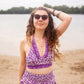 crop top hippie violet plage