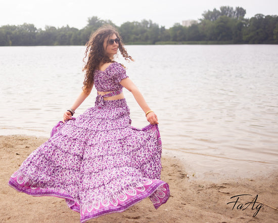 jupe longue boho chic fleuri