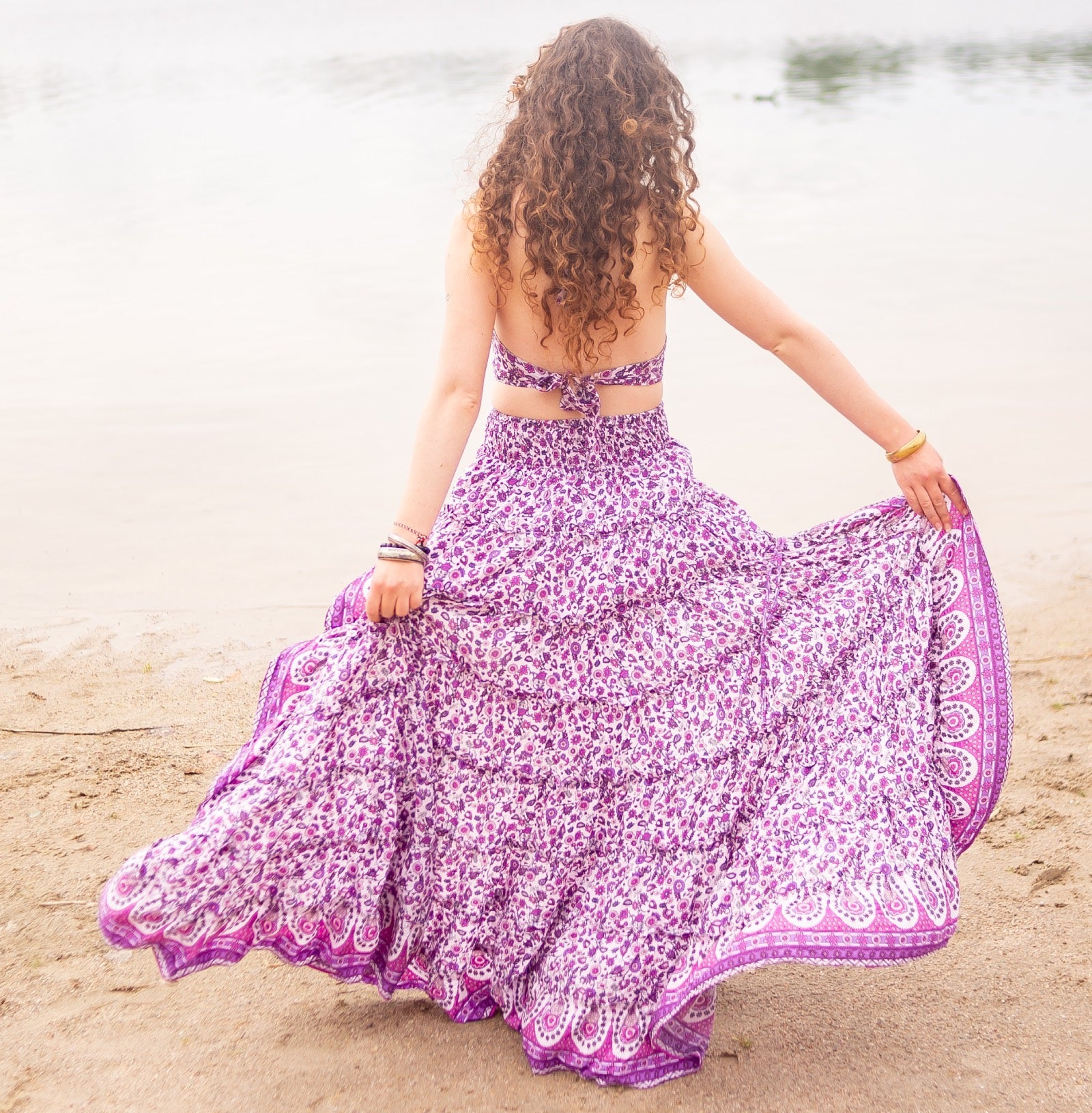 Long hippie chic bohemian skirt CANTIK