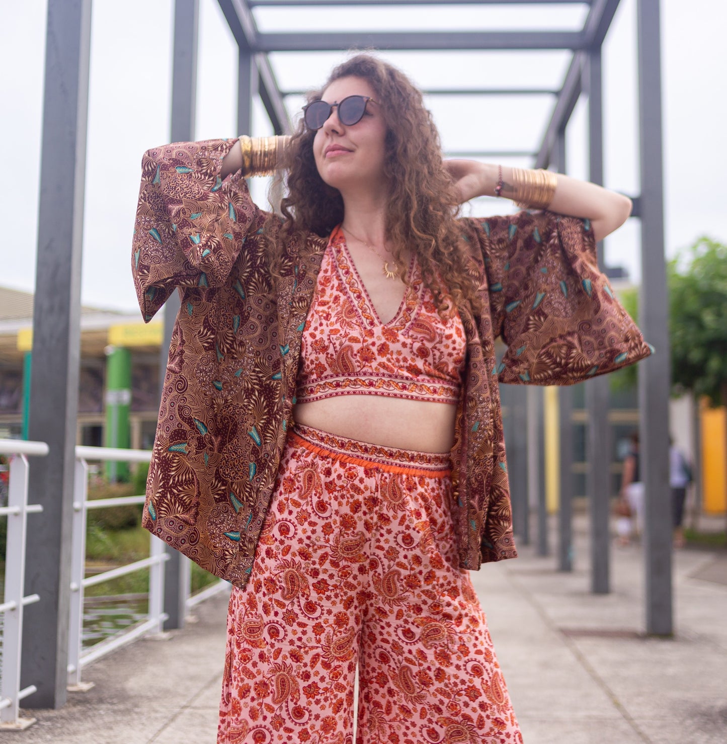 kimono cardigan gilet boheme ethnique