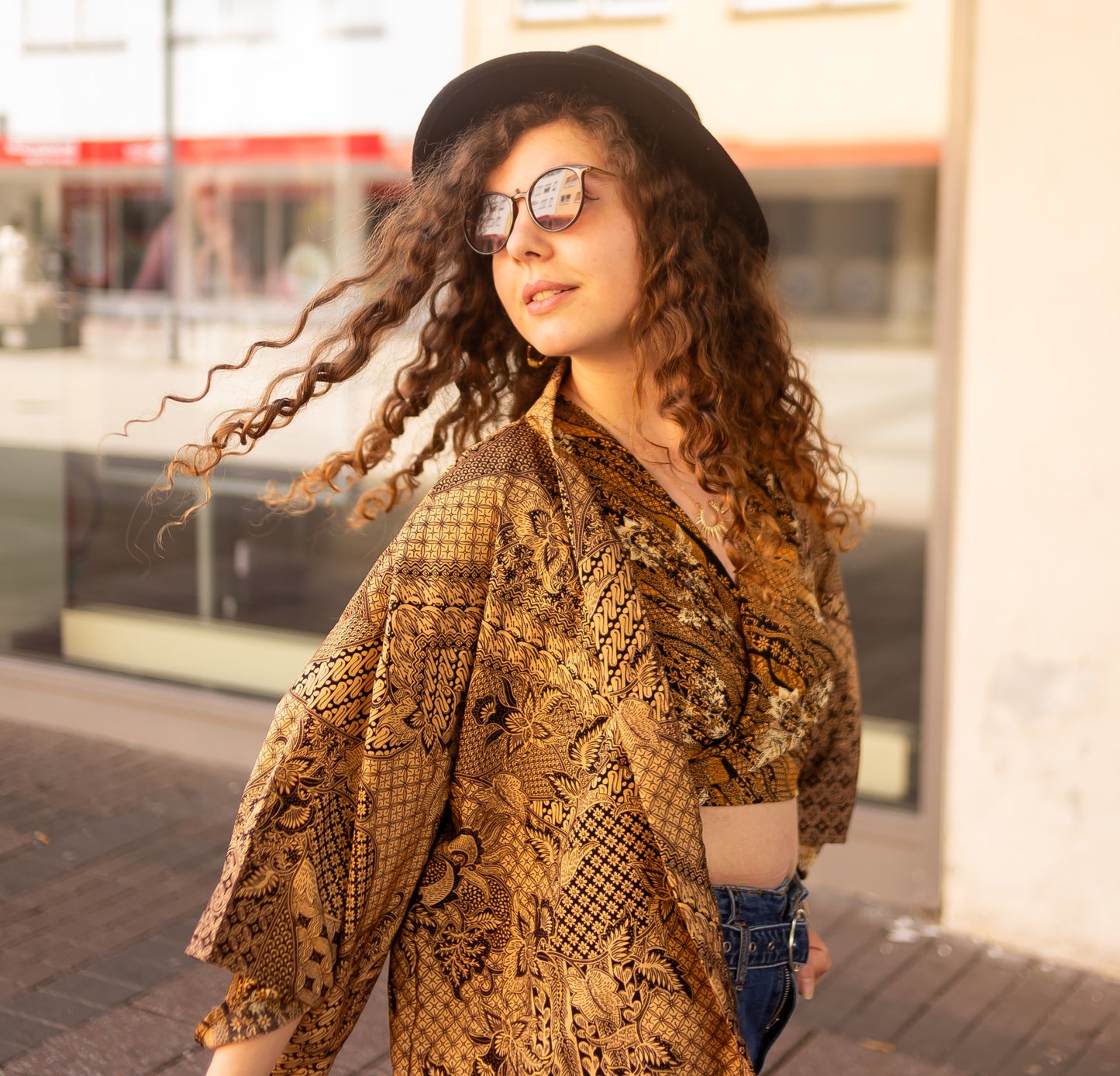 kimono court bohème moderne batik