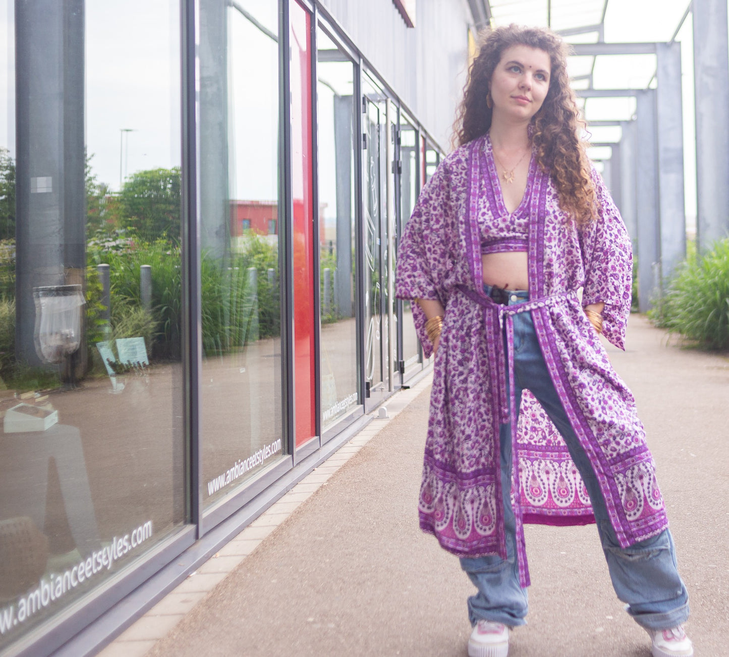kimono crop top bohemien