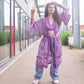 kimono hippie chic violet