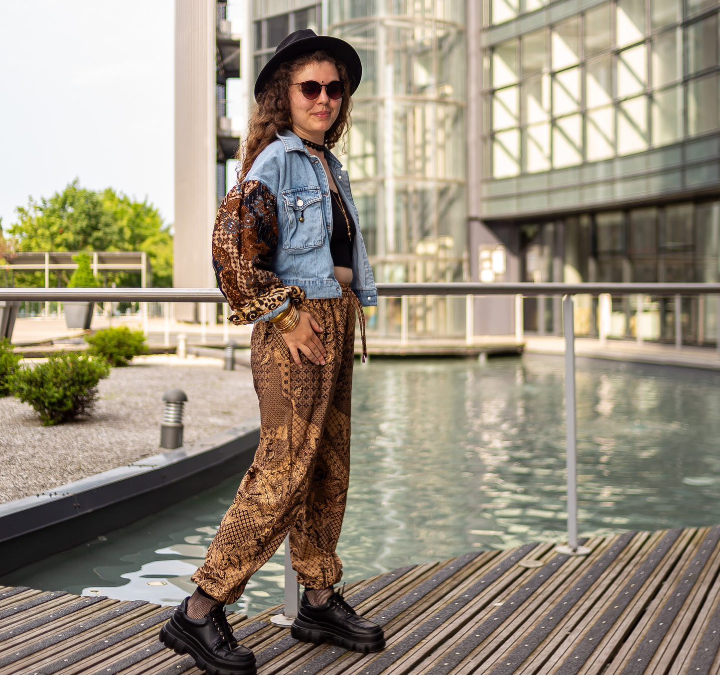 pantalon cargo bohemien