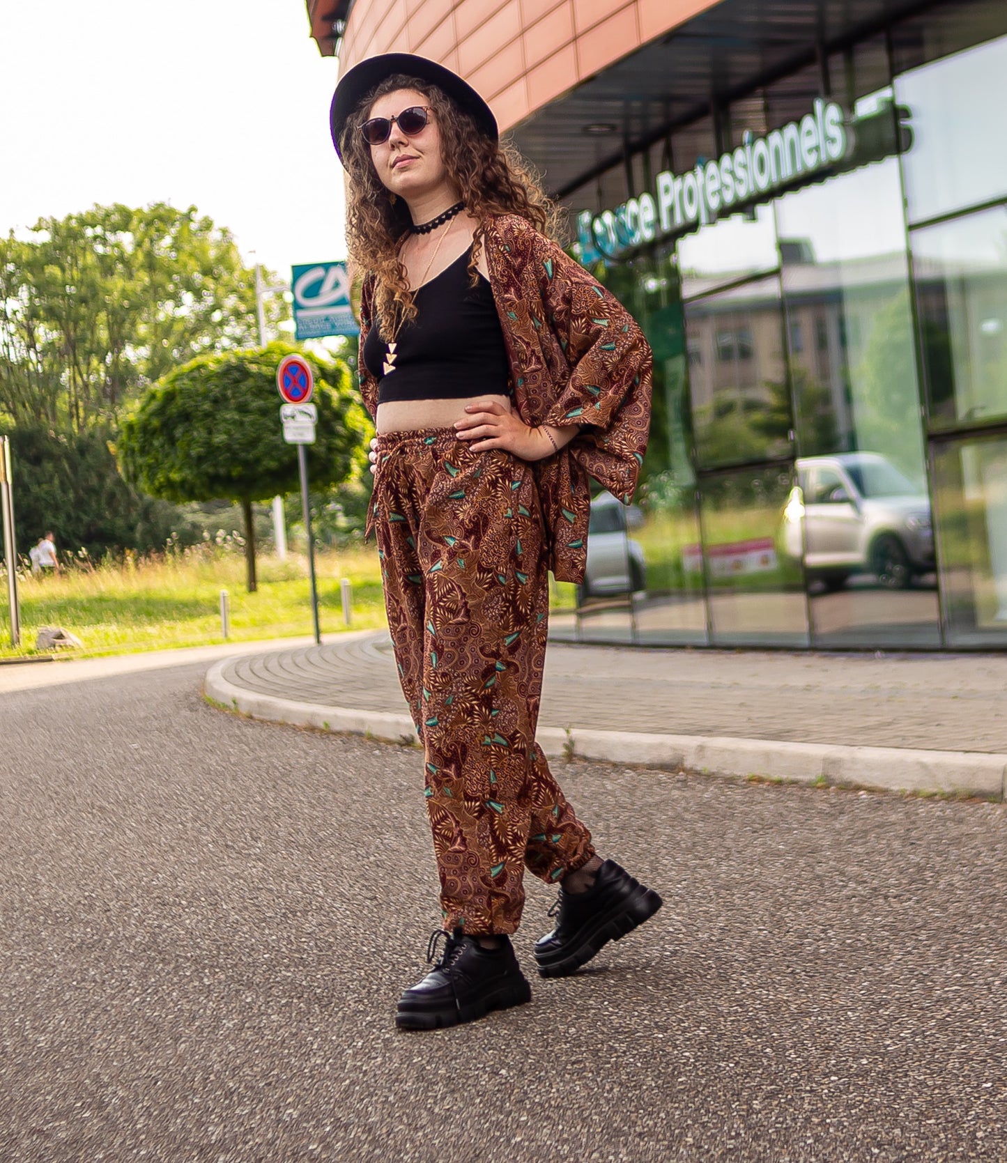 pantalon éthique naturel boheme vintage fait main