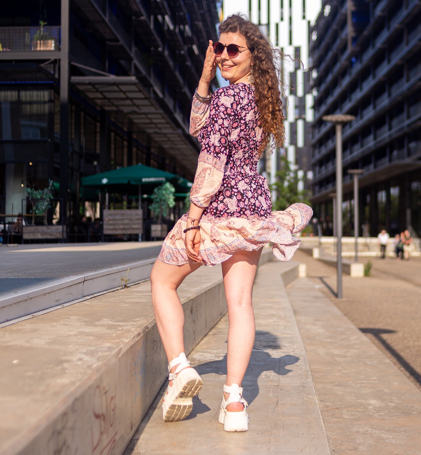 robe boheme chic à volant