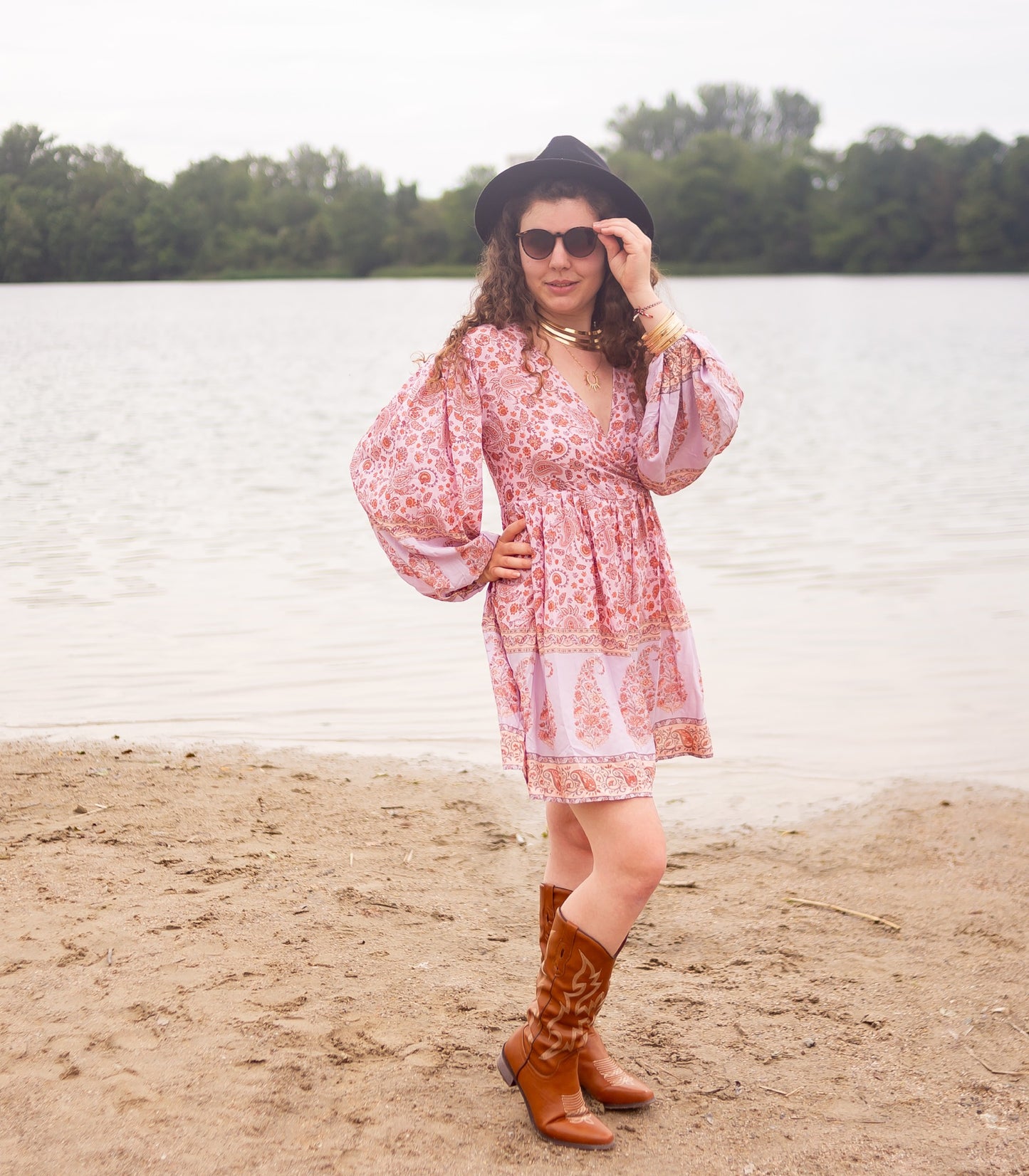 robe boheme manches larges