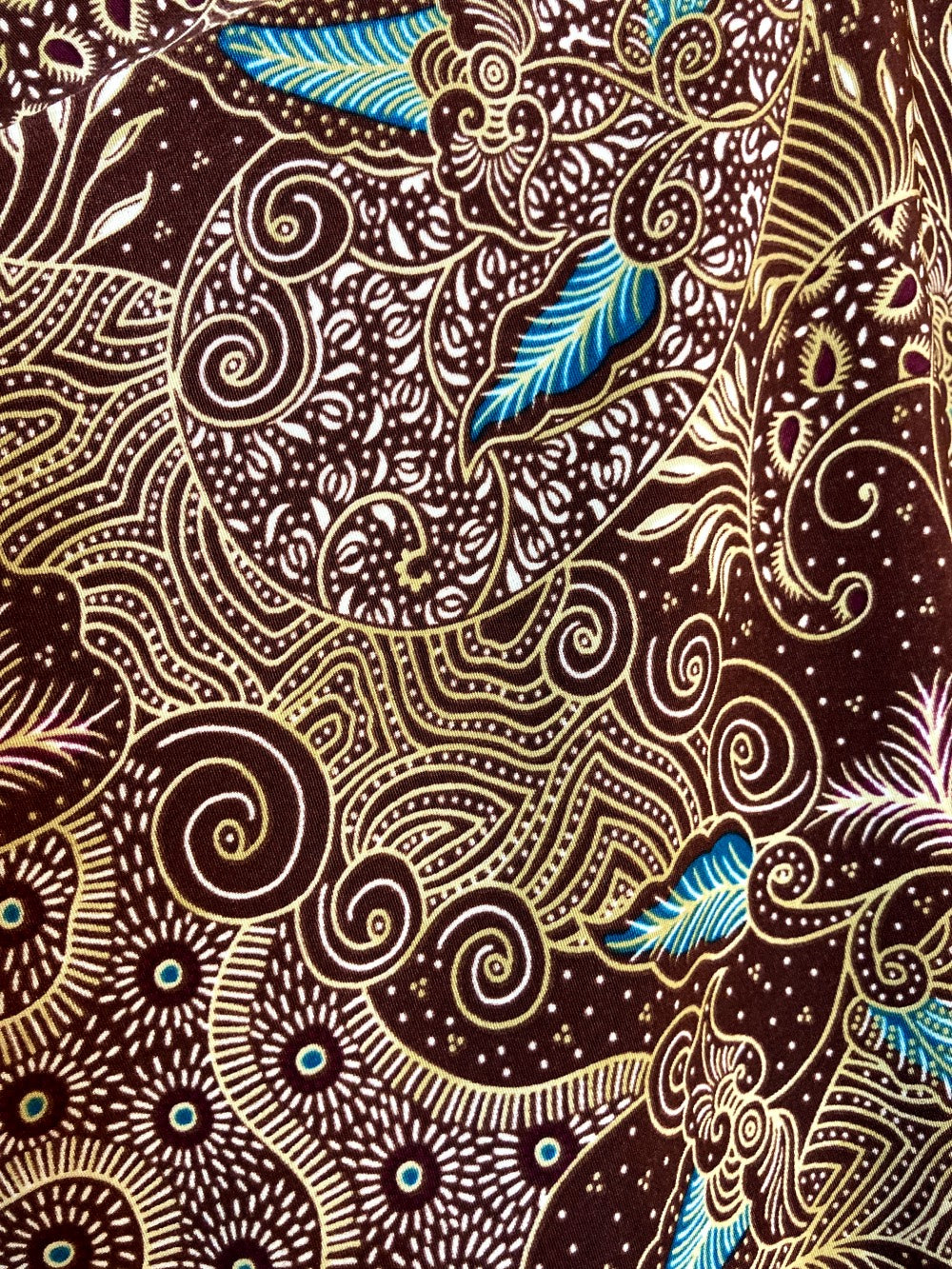 tissu batik bordeau imprimé ethnic