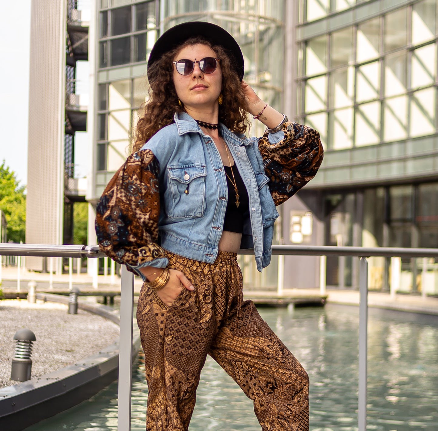 veste en jean bombers vintage